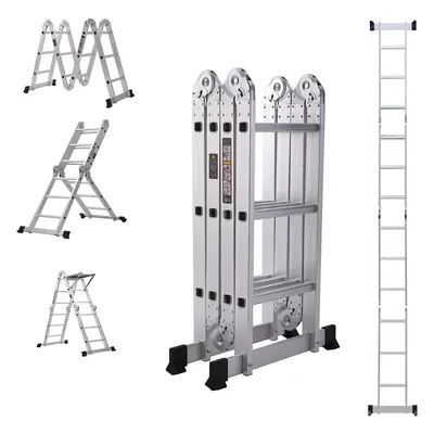 4.7M Multi-Purpose Aluminium Telescopic Ladder Extendable Scaffold