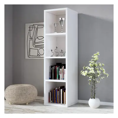 (4 Tires) Cube Bookcase Open Shelf Freestanding Cabinet Unit for Home Office Living Room Bedroom