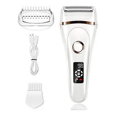 Electric Lady Shaver, Electric Razors for Women with LED Display Wet and Dry Trimmer Safety Lock