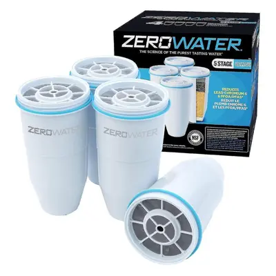 Filters 4-pack Bpa-free Replacement Water For Pitchers And Dispensers Nsf Certified To Reduce Le