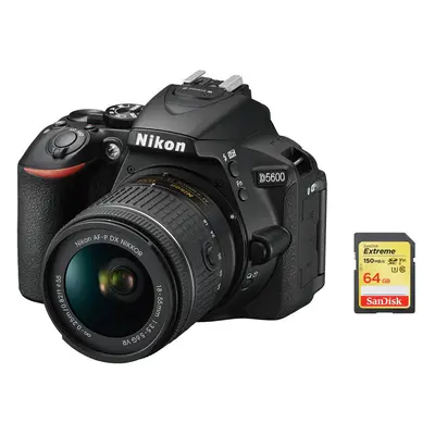 NIKON D5600 + AF-P 18-55MM F3.5-5.6G VR + SanDisk Extreme 64G SD card