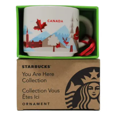 Starbucks You Are Here Series Canada Ceramic Demitasse Ornament Mug Oz