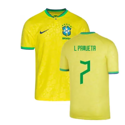 (SB) Brazil Little Boys Home Shirt (L Paqueta 7)