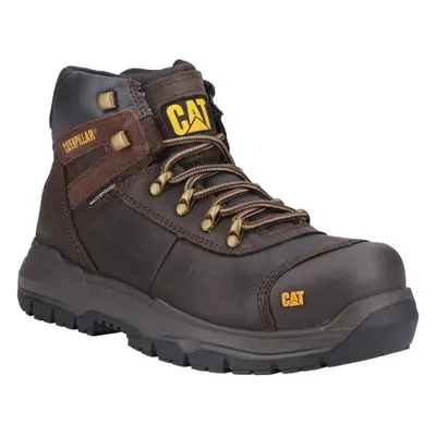 (Brown, (Adults')) Caterpillar Pneumatic 2.0 Leather Brown Safety Boots