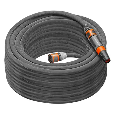 Hose, 1/2 in, m: highly flexible textile garden hose with PVC core, no kinks, lightweight and we