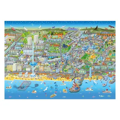 Brighton Street Map puzzle modern cityscape piece jigsaw puzzle