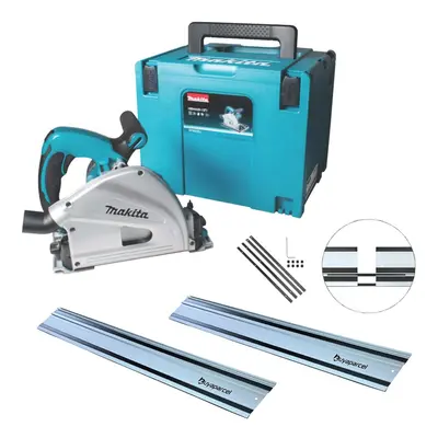 Makita SP6000J 110v Plunge Cut Circular Saw 165mm Cased + 2x1.5m BAP Guide Rail