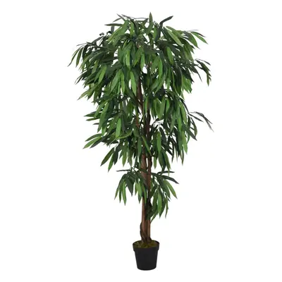 (180 cm) vidaXL Artificial Mango Tree Fake Plant Artificial Plant Leaves Green