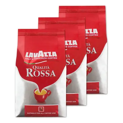 Lavazza Rossa Coffee Beans (3 Packs of 1Kg)