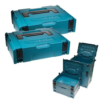 Makita MAKPAC Pack of x Stacking Connector Tool Cases Type 396 x x