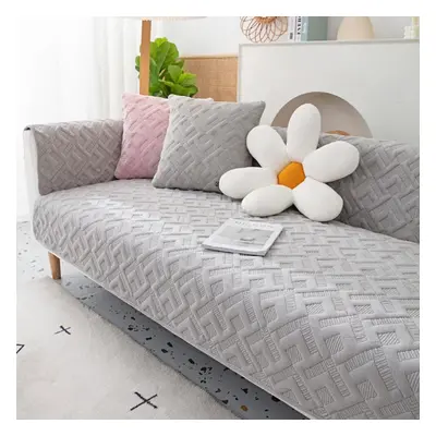 (light gray, 90x210cm 1pcs) Sofa Cover Four Seasons Universal Living Room Decoration Combination