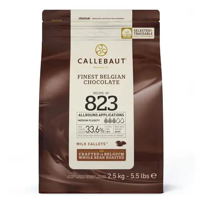 Callebaut 34% Milk Chocolate '823' Callets - 8x2.5kg