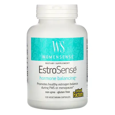 Natural Factors, WomenSense, EstroSense, Hormone Balancing, Vegetarian Capsules