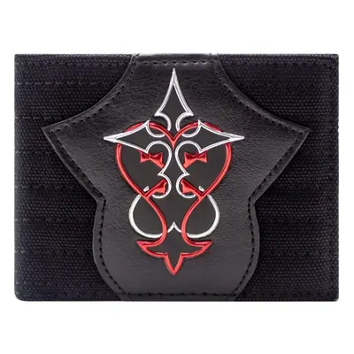 Kingdom Hearts Red & Silver Symbol Black ID & Card Bi-Fold Wallet