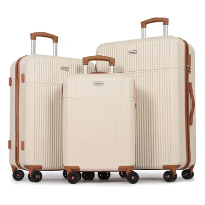 ( Suitcase Set) H.yeed Carry on Suitcase ABS Hard Shell Lightweight Small Trolley Travel Cabin L