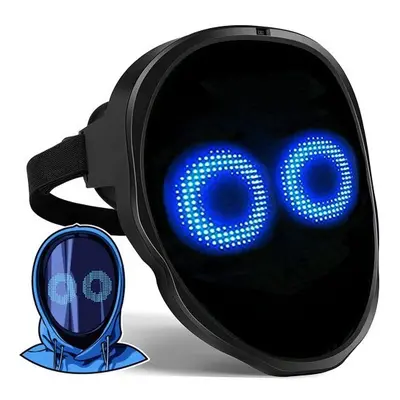 LED Mask Programmable App Control Halloween Costume Party Rave Club