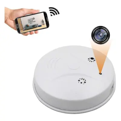 64gb Camera Wifi 1080p Smoke Detector Camera Wireless Home Security With Night Vision