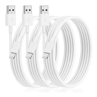 3Pack [Apple MFi Certified] Long iPhone Charging Cable 10ft-Apple Lightning to USB Cable Wire - 