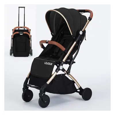 Baby Pushchair Strollerâ Lightweight Foldable Travel Buggy with 5-Point Harness, Adjustable Se