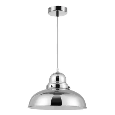 Jasper Pendant Light Chrome Finish Single Shade