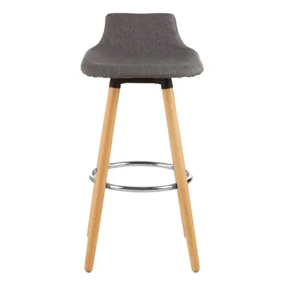 Grey Bar Stool, Comfortable Seating Breakfast Bar Stool, Space-Saver Kitchen Stool, Easy to Clea