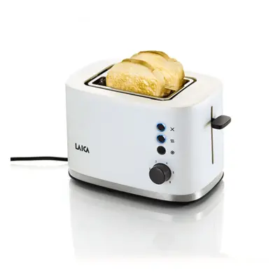 DualFlo Slice Toaster, Defrost & Reheat Functions, Browning Setting by LAICA