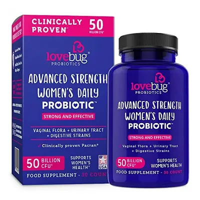 Lovebug Advanced Strength WomenÃ¢s Probiotic | Clinically Studied Ingredients | Multi-Strain Bil