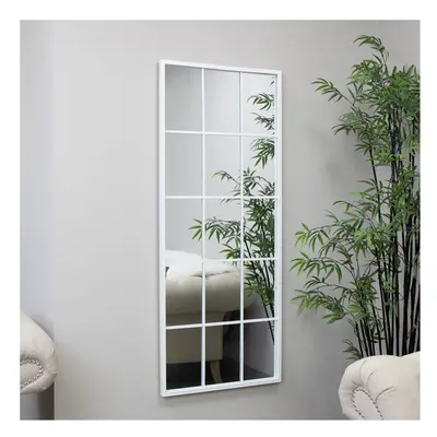 Extra Large White Window Mirror 144cm x 59cm