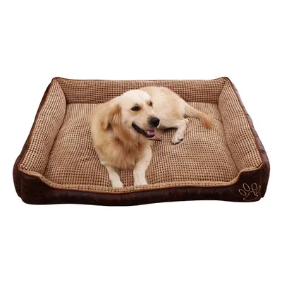 AcornPets B-603 Deluxe Coffee Color Extra Large Dog Bed Cat Pet Pillow Fleece x CM For Large Dog