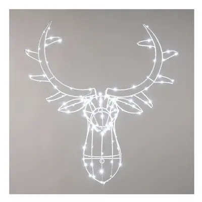 70cm Metal Reindeer Deer Stag Head Cool white LED Twinkling lights