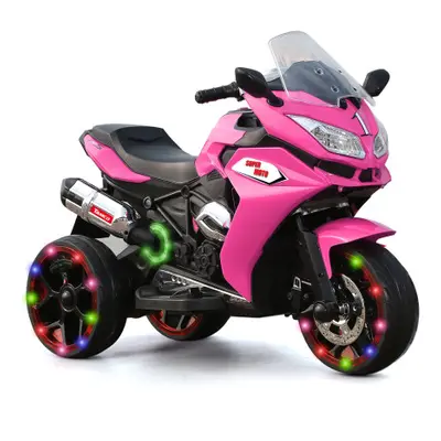 (Pink) TAMCO 12V Kids Electric motorcycle/ ride on motorcycle, Three lighting wheels Kids electr