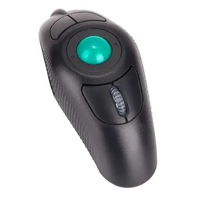 SOLUSTRE Computer Mouse, Portable 2.4G Wireless Air Mouse Handheld Trackball Mouse USB Port Thum