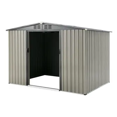 (259x182cm) YODOLLAOutdoor Storage Shed Metal Tool Shed