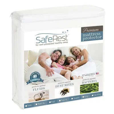 SafeRest King Size Premium Hypoallergenic Waterproof Mattress Protector - Vinyl Free