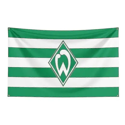 (150 x 240cm, C) Born Pretty 3x5 Sv Werder Bremen Flag Polyester Printed Racing Sport Banner For