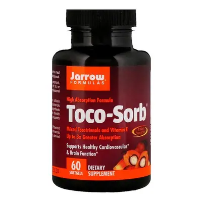 Jarrow Formulas, Toco-Sorb, Mixed Tocotrienols and Vitamin E, Softgels