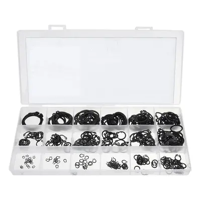 300pcs Retaining Circlip Set External Circlips Snap Ring Assortment Set Black