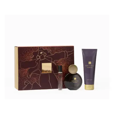 Far Away Glamour for Her Three Piece Gift Set with Eau de Parfum 50ml, Body Lotion 125ml and Pur