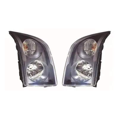 Volkswagen Crafter Van 2006-> Black Inner Headlights Headlamps Pair O/S & N/S