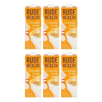 Rude Health Organic Cashew Drink, Litre (Pack of 6)