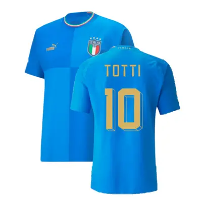 (M) Italy Authentic Home Shirt (TOTTI 10)