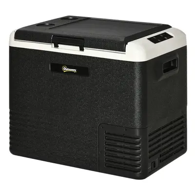 Outsunny 50L Car Refrigerator 12V Portable Freezer for Camping, Driving, Picnic