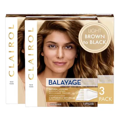 Clairol Nice'n Easy Balayage Permanent Hair Dye, Brunettes Hair Color, Pack of