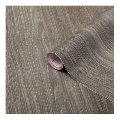 (90cm, 10m) OAK SHEFFIELD PEARL GREY sticky back plastic vinyl wrap film