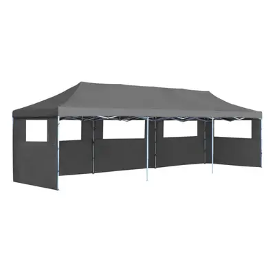 vidaXL Folding Pop-up Party Tent with Sidewalls 3x9m Anthracite Marquee