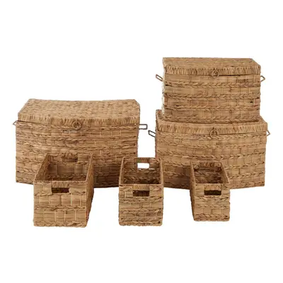 Premier Housewares Water Hyacinth Storage Baskets Set of