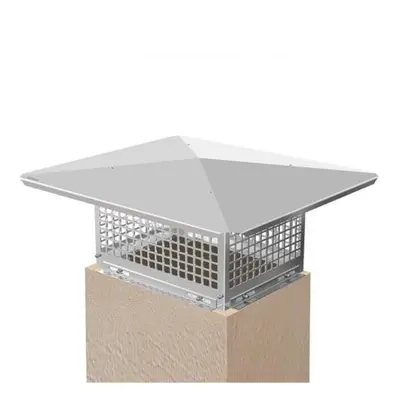 Vevor YCZ17X21BECXLJBVPV0 x in. Stainless Steel Fireplace Cover Flue Chimney Cap, Silver