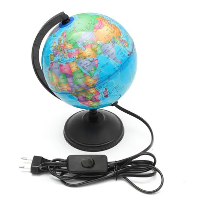 World Earth Globe Atlas Map Geography Education Gift w/ Rotating Stand LED light