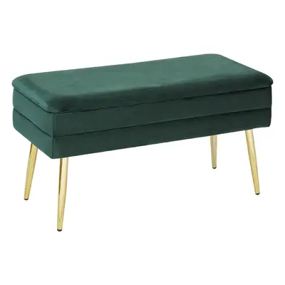 Bedroom Storage Bench Green DURHAM