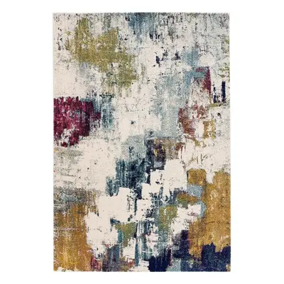 (Large 160x230cm) Nova Abstract Rugs NV22 in Mustard